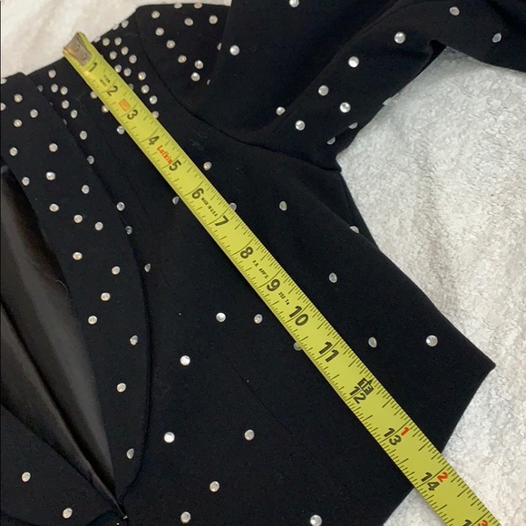 ✓ H&M EUC Bolero crop rhinestone jacket 4 black - Picture 16 of 16